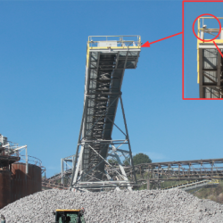 Caméra de surveillance dans une carrière